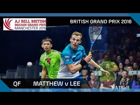 Squash: Matthew v Lee - British Grand Prix 2016 QF Highlights