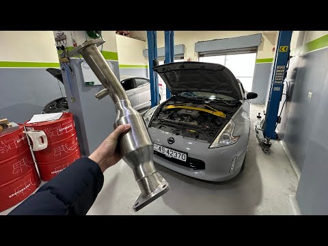 Nissan 370z Kinetix HFC & AEM Cold air intake installation| ‫تكميل رحلة تعديل النيسان 370 زد