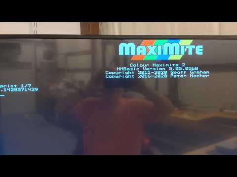 Color Maximite 2 startup and quick tests