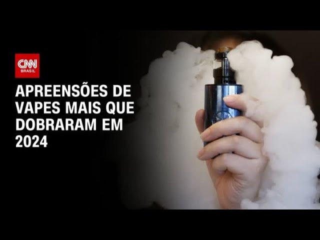 Apreenses de vapes mais que dobraram em 2024 | CNNN PRIME TIME