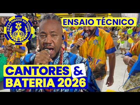PARAÍSO DO TUIUTI 2026 - 4K | ÚLTIMO ENSAIO TÉCNICO - LARGADA E PISTA | SAMBA AO VIVO #ET26