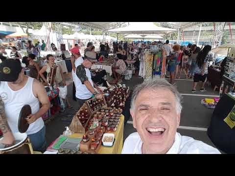 Feira de artesanato no Paço Municipal de Santo André