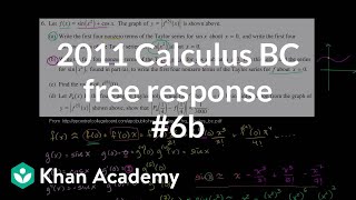 2011 Calculus BC Free Response #6b
