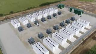 Tesla's new utility scale battery 68MWh Megapack project in Contego, West Sussex, UK
