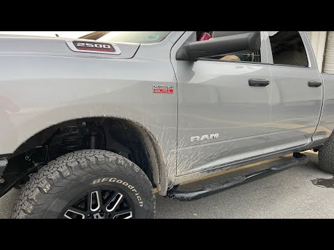 Installing Westin 3” side steps on 2020 Ram 2500