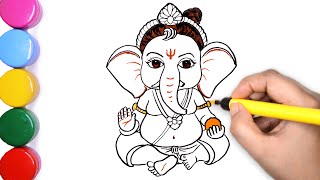Ganesh Chaturthi Special  Draw Cute Bal Ganesha  L
