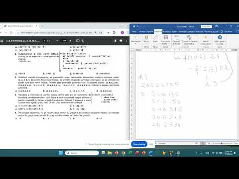 Rezolvare Subiect Bac 2024 Informatica MI