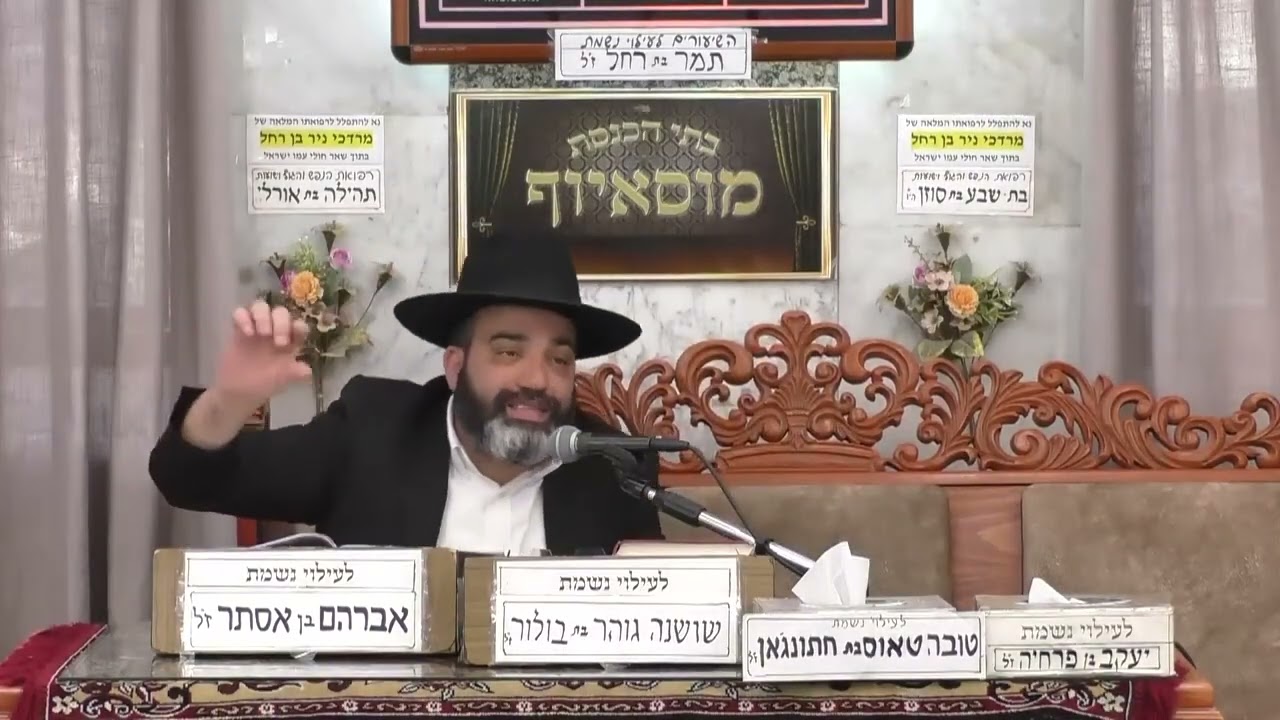 הרב אהרון שמאי   הלכות פורים מעניין ת"א וירושלים   מוסאיוף