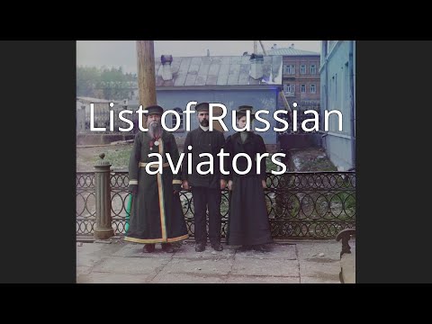 List of Russian aviators