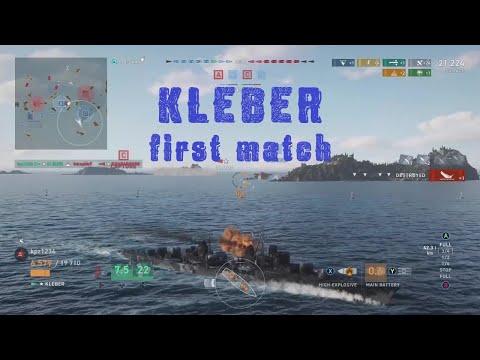 World of Warships Legends: Kleber First Match! (Gameplay Review)