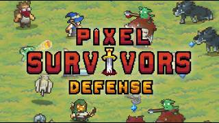 【Pixel Survivors: Defense】無限に攻めてくる大群を撃退してキャラ育成するローグライトタワーディフェンスゲーム(総集編)【Steam】