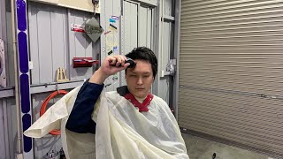 断髪式なう