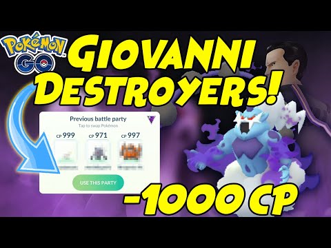 How to Beat Giovanni Shadow THUNDURUS With a Team Below 1000cp in Pokemon GO!