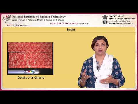 Textile arts and crafts: dyeing techniques