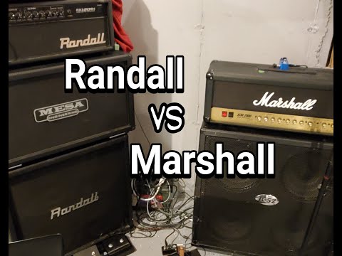 Marshall vs Randall Metal Amp Comparison in Drop A# - Digital vs Tube