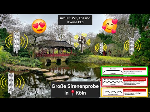 Großes Sirenengeheul der Kölner Sirenen | Halbjährlicher Probealarm | 07.12.24 | 📍Köln-Mühlheim