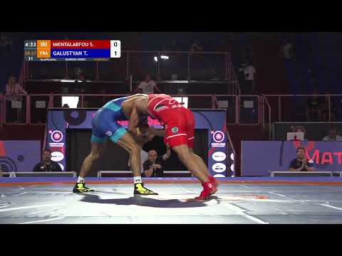 Qual. GR - 67 kg: S. IMENTALABFOU (IRI) v. T. GALUSTYAN (FRA)