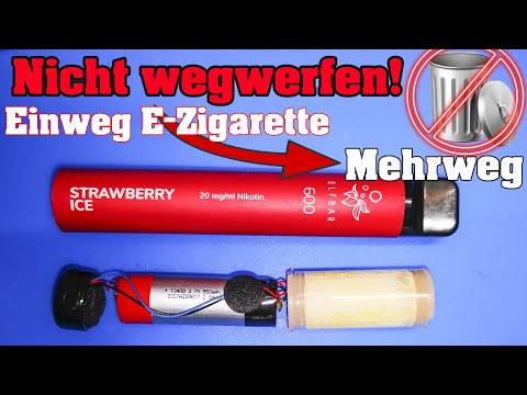 Elfbar Einweg E-Zigarette laden und auffüllen! Nachhaltige E-Zigarette für 2€