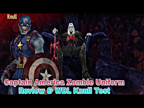 Captain America Zombie Uniform Review & WBL Knull Test - Marvel Future Fight