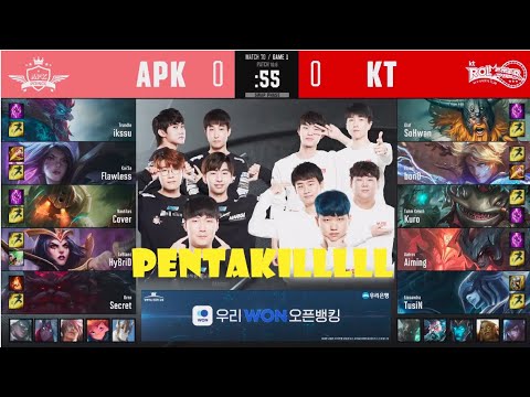 APK vs KT Game 1 Highlights - 2020 LCK Spring W7D4