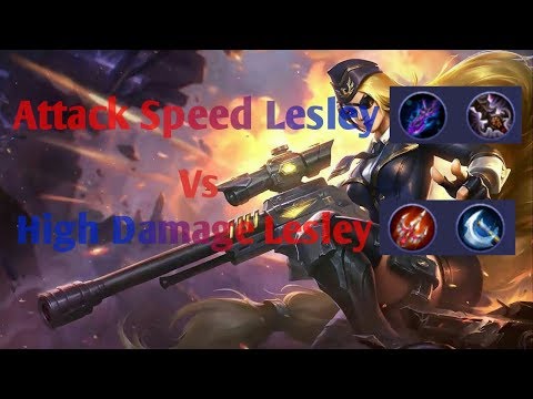 Attack speed Vs High Damage With Lesley | Experimental