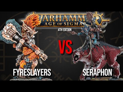 Fyreslayers Vs Seraphon - Age of Sigmar 4th Edition