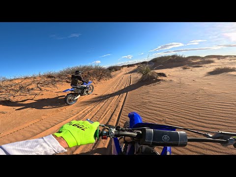 Riding A YZ125 Wide Open
