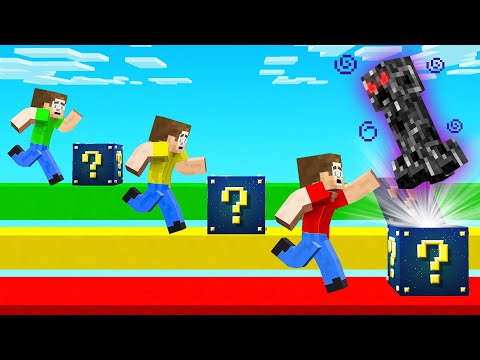 MINECRAFT 1v1v1 ASTRAL LUCKY BLOCK RACE! (vs Friends)