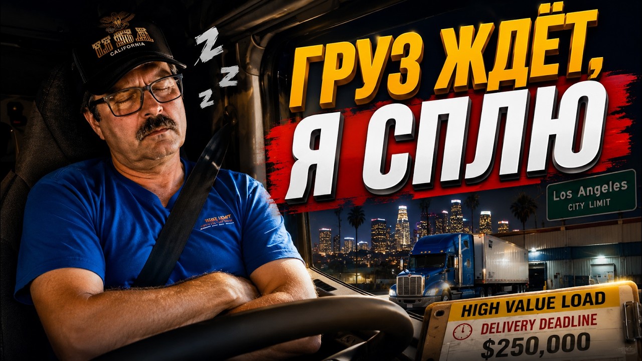 Дорогой груз в Лос-Анджелес: сон победил в самый неподходящий момент!!!