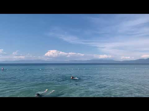 LAKE TAHOE! LESTER BEACH. SWIMMING in LESTER BEACH IN SUMMER