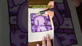 POV:Colorido Bobbie  Goods apenas com uma Cor (roxo) #art #desenho #colorir #papelaria