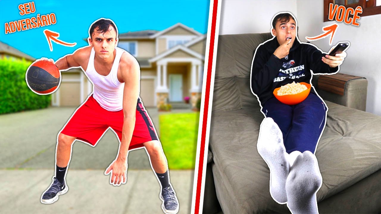 TREINO DE BASQUETE EM CASA 3.0! VOCÊ NÃO PRECISA DE UMA QUADRA PARA MELHORAR NO BASQUETE!