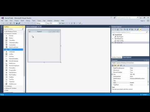 Visual Studio 2015 Visual Basic Design Layout