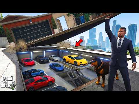 ФРАНКЛИН ҮЙІНІҢ АСТЫНАН ҚҰПИЯ КӨЛІКТЕР ТАПТЫ (GTA V)