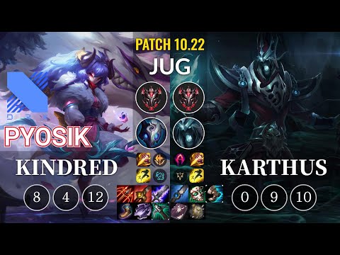 DRX Pyosik Kindred vs Karthus Jungle - KR Patch 10.22