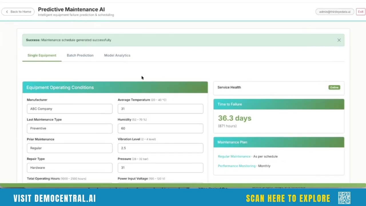 AI-powered Predictive Maintenance System