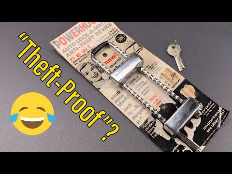 1006] 50年前の「盗難防止」カーロック（パワーハウスロック・ア・マチック ([1006] 50 Year-Old “Theft-Proof” Car Lock (Powerhouse Lock-A-Matic))