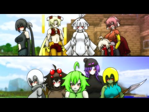 Overworld Mobs Meets Nether Mobs (Minecraft Anime)