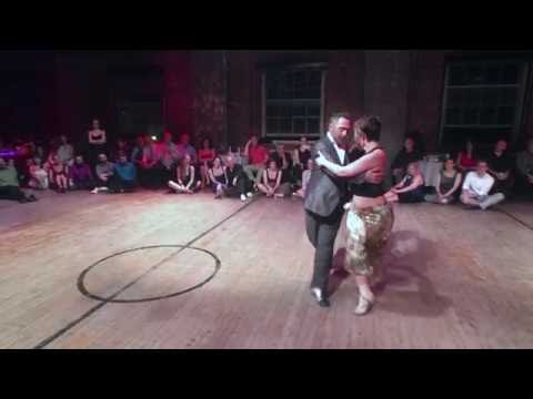  Marisol Morales  and  Alejandro Larenas  are  dancing  at  Philadelphia International Tango Festival  in  2016