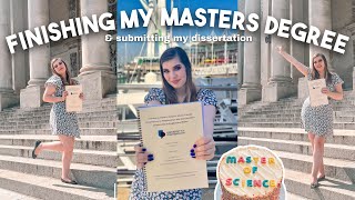 COMPLETING MY DISSERTATION & MASTERS DEGREE 🎓 Final days of my degree and celebrating! 🥂✨