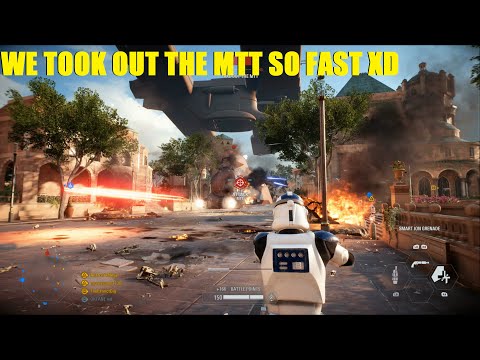 Star Wars Battlefront 2 - The MTT got destroyed SO quickly on Theed! | Put a stop to that invasion!