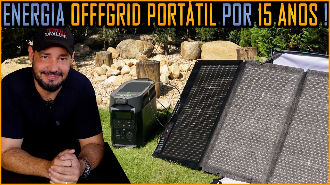 Energia Elétrica OffGrid e Portátil por Mais de 15 Anos! #EcoFlow #DeltaPro #Solar