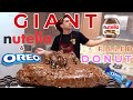 Giant Nutella Oreo Filled Donut Someone Feed Cemre The Chef