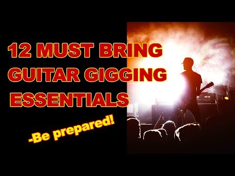 12 MUST BRING guitar gig essentials - what u need to play live