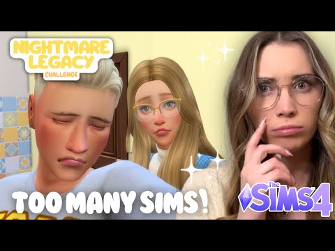 Moving In TOO MANY SIMS! Nightmare Legacy Challenge 💛 Cobalt - Part 7