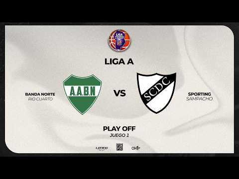 Playoffs(Juego 1)- Liga Provincial A -  Banda norte (Rio Cuarto) Vs Sporting Club (Sampacho) 76 – 64