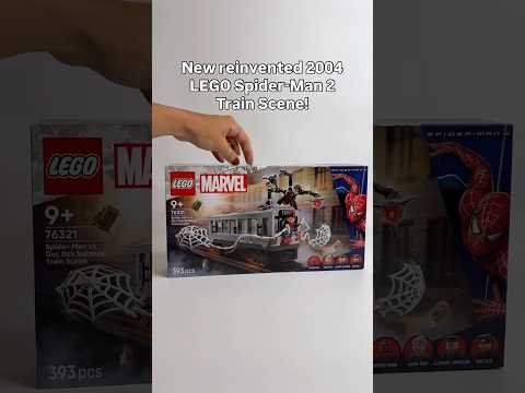 New LEGO Spider-Man 2 2004 reinvented train scene! 🕸️ #legospiderman #spiderman2 #newlego