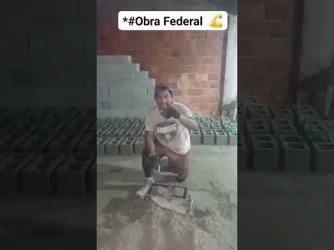 Fazendo blocos de 19X19X39 pra Casa da Defesa Civil Município de Anori Amazonas.