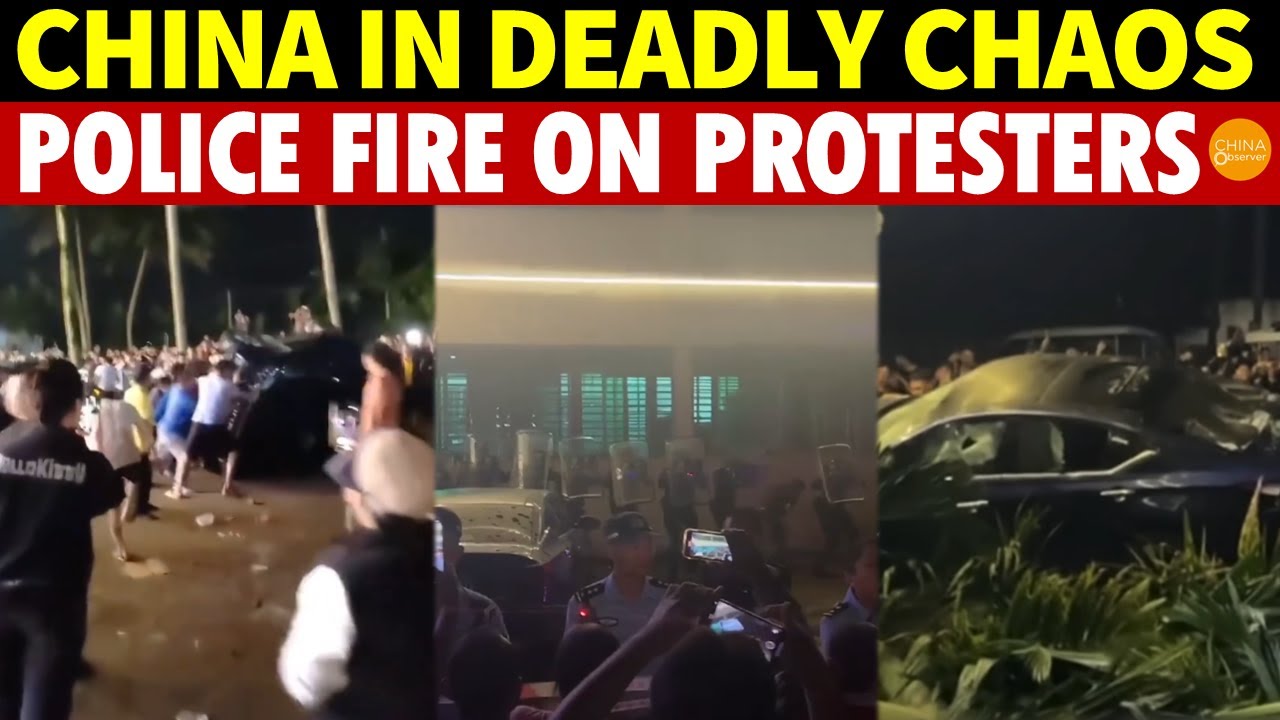 China in DEADLY Chaos! Police Shoot to Quell Riot, Cars Overturned, Xi Jinping Terrified