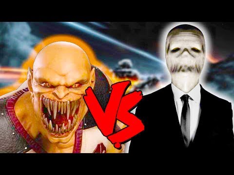 Baraka Vs Slender Man Army - Epic Battle - Mortal Kombat Costume Skin Mod